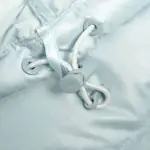 The North Face Splicing White And Blue Down Jacket