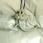 The North Face Splicing White And Green Down Jacket 