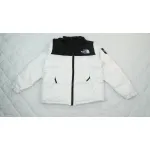 The North Face Splicing White And White Down Jacket
