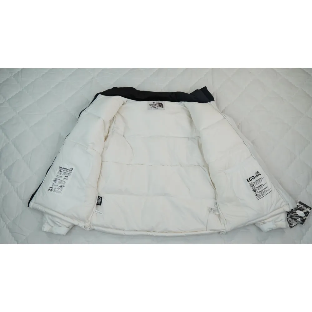 The North Face Splicing White And White Down Jacket