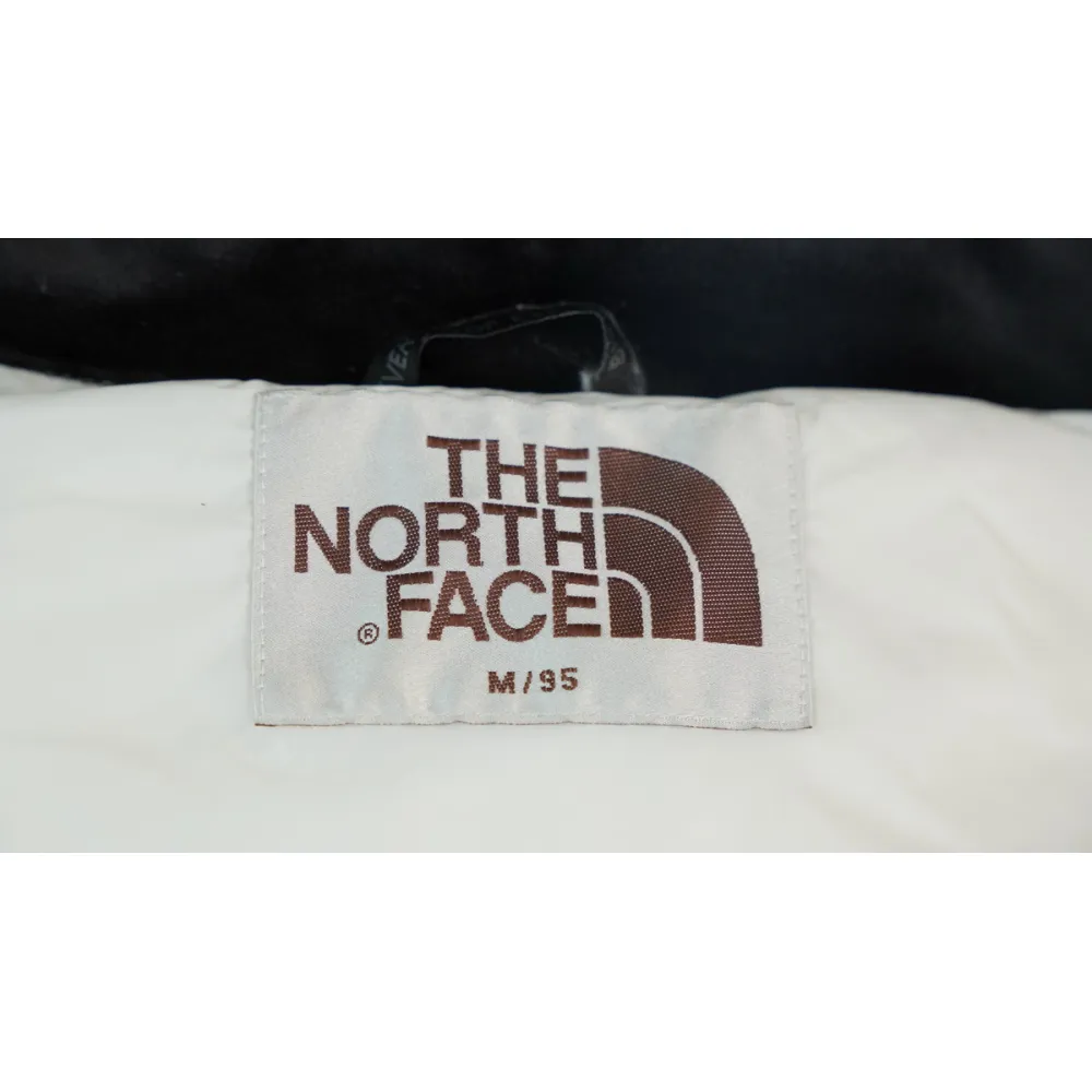 The North Face Splicing White And White Down Jacket