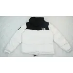 The North Face Splicing White And White Down Jacket