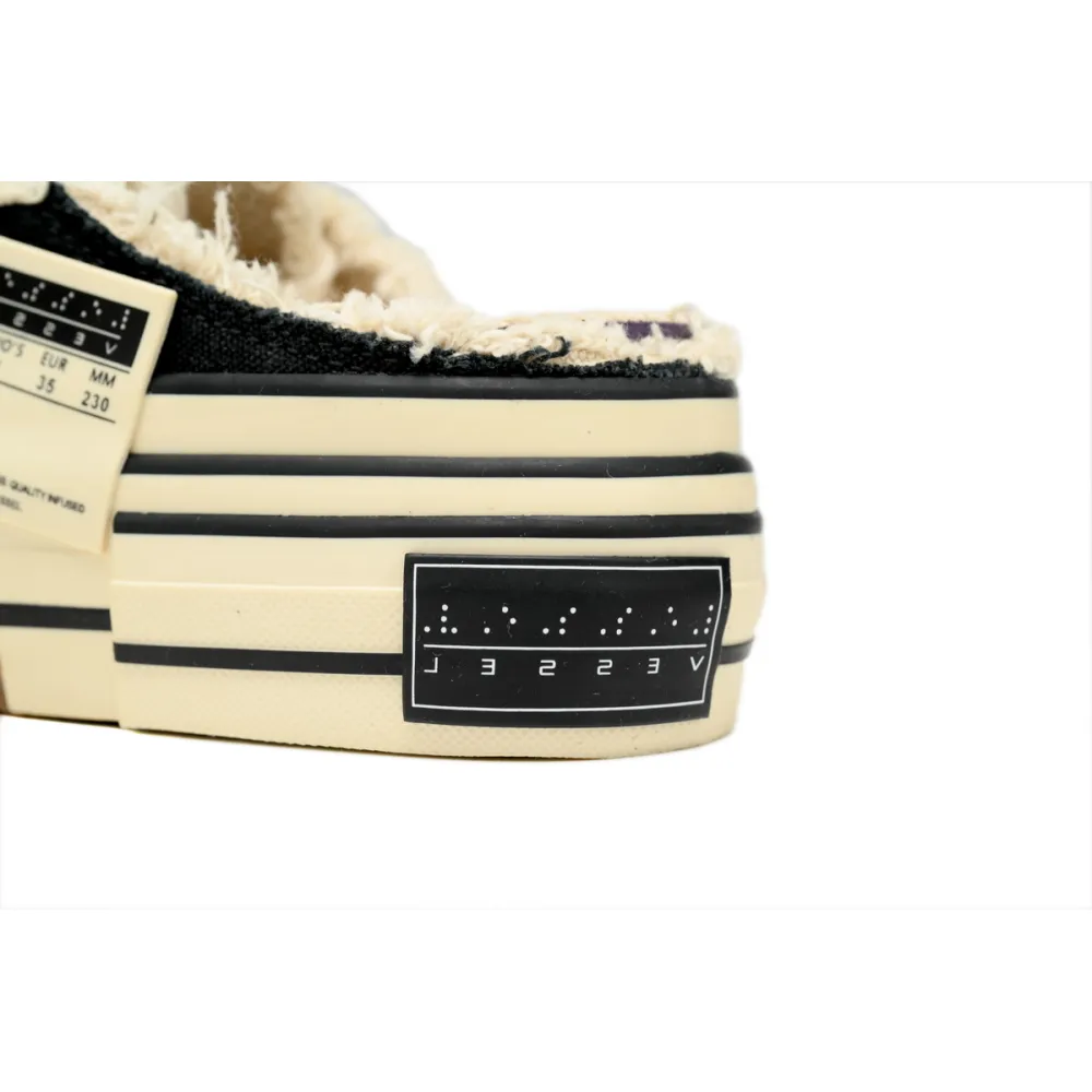 xVESSEL G.O.P. Lows Night Glow Black And White Half Trailer S19X003B
