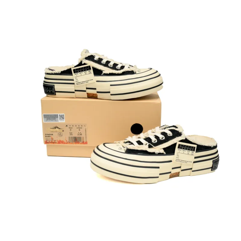 xVESSEL G.O.P. Lows Night Glow Black And White Half Trailer S19X003B