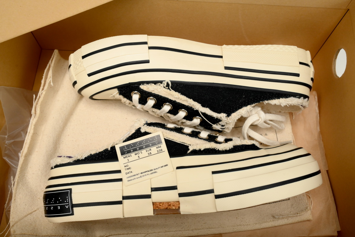xVESSEL G.O.P. Lows Night Glow Black And White Half Trailer S19X003B
