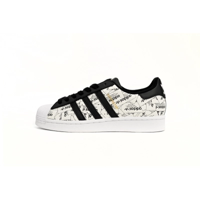 Adidas Superstar White Black White Black Red FV2819 01