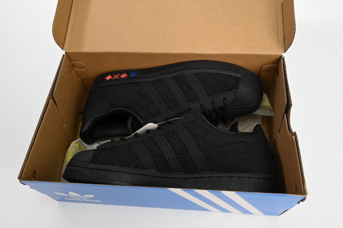 Adidas Superstar White Black Year Of The Tiger Black GX8826