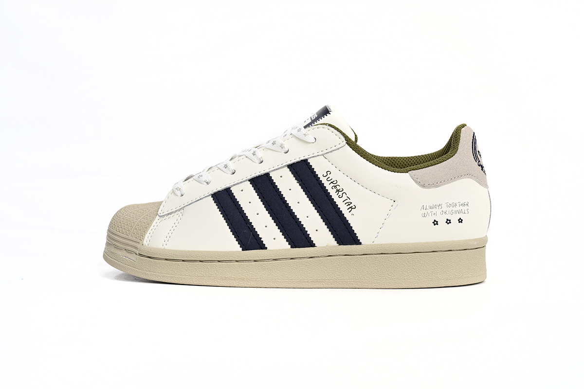 Adidas Superstar White Grey Blue IG3852