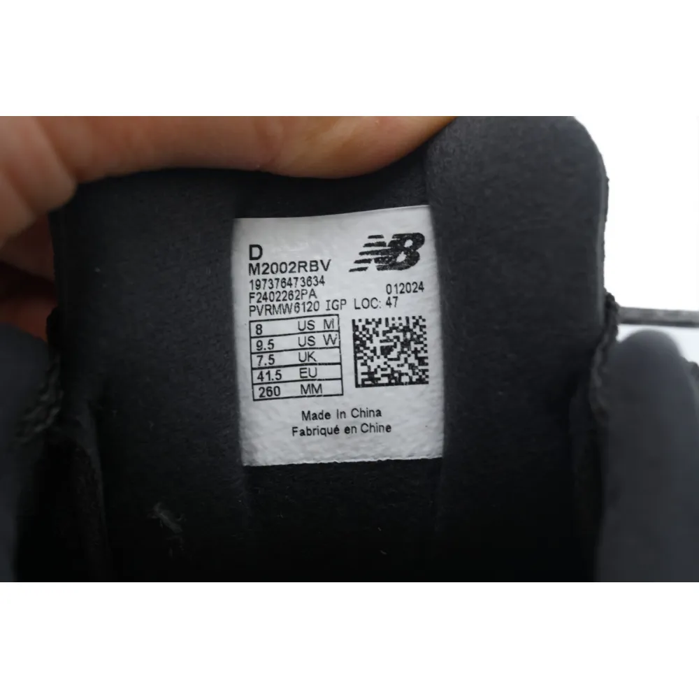 New Balance 2002R Black Grey M2002RBV