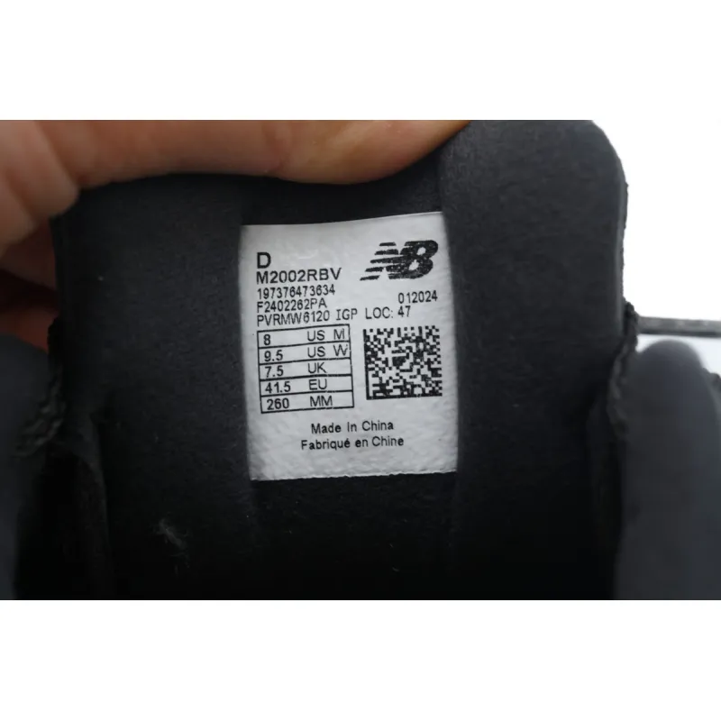 New Balance 2002R Black Grey M2002RBV