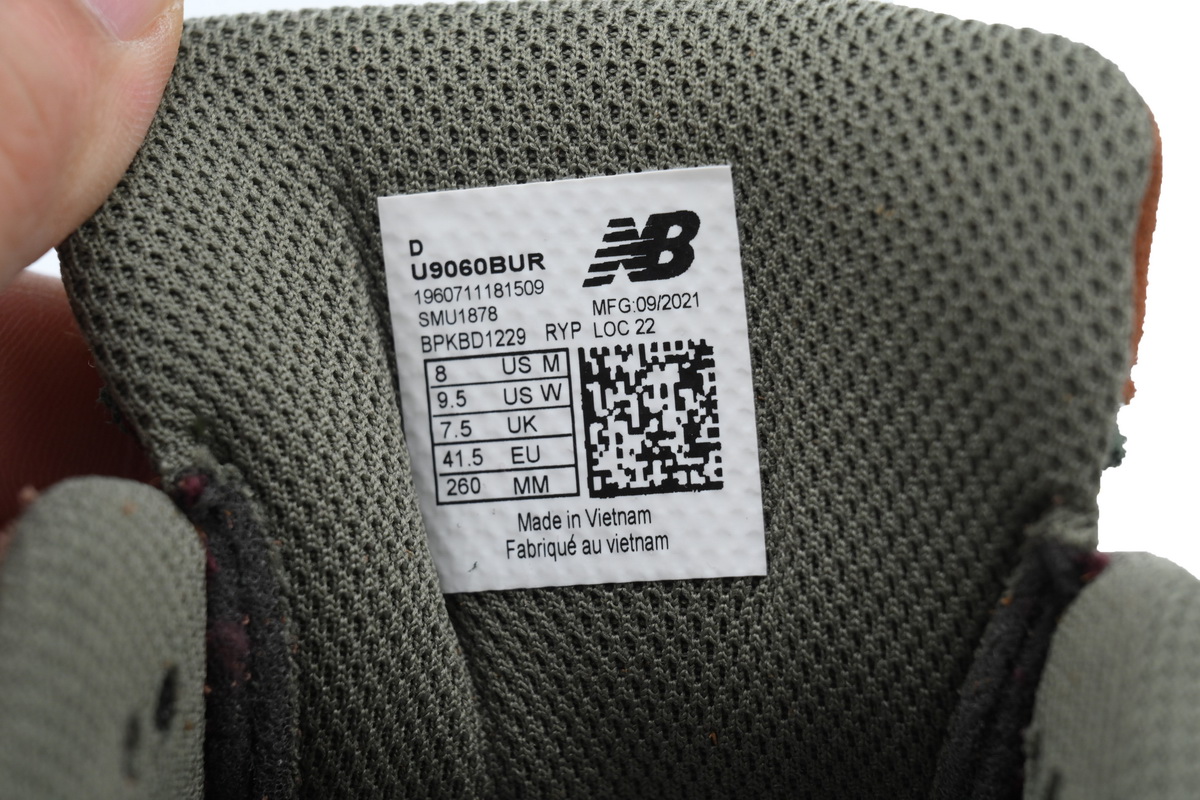 New Balance 9060 Burgundy Pink U9060BUR