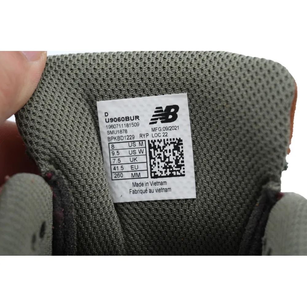 New Balance 9060 Burgundy Pink U9060BUR