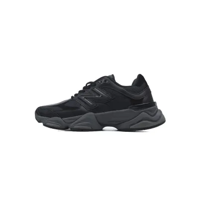 New Balance 9060 Triple Black Leather U9060NRI 01