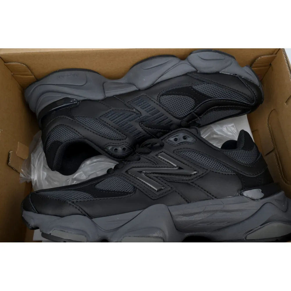 New Balance 9060 Triple Black Leather U9060NRI