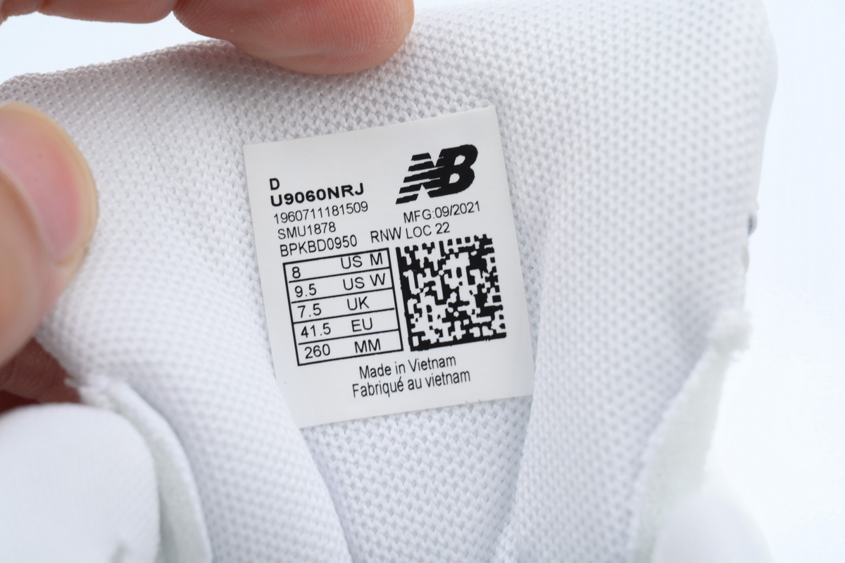 New Balance 9060 Triple White U9060NRJ 