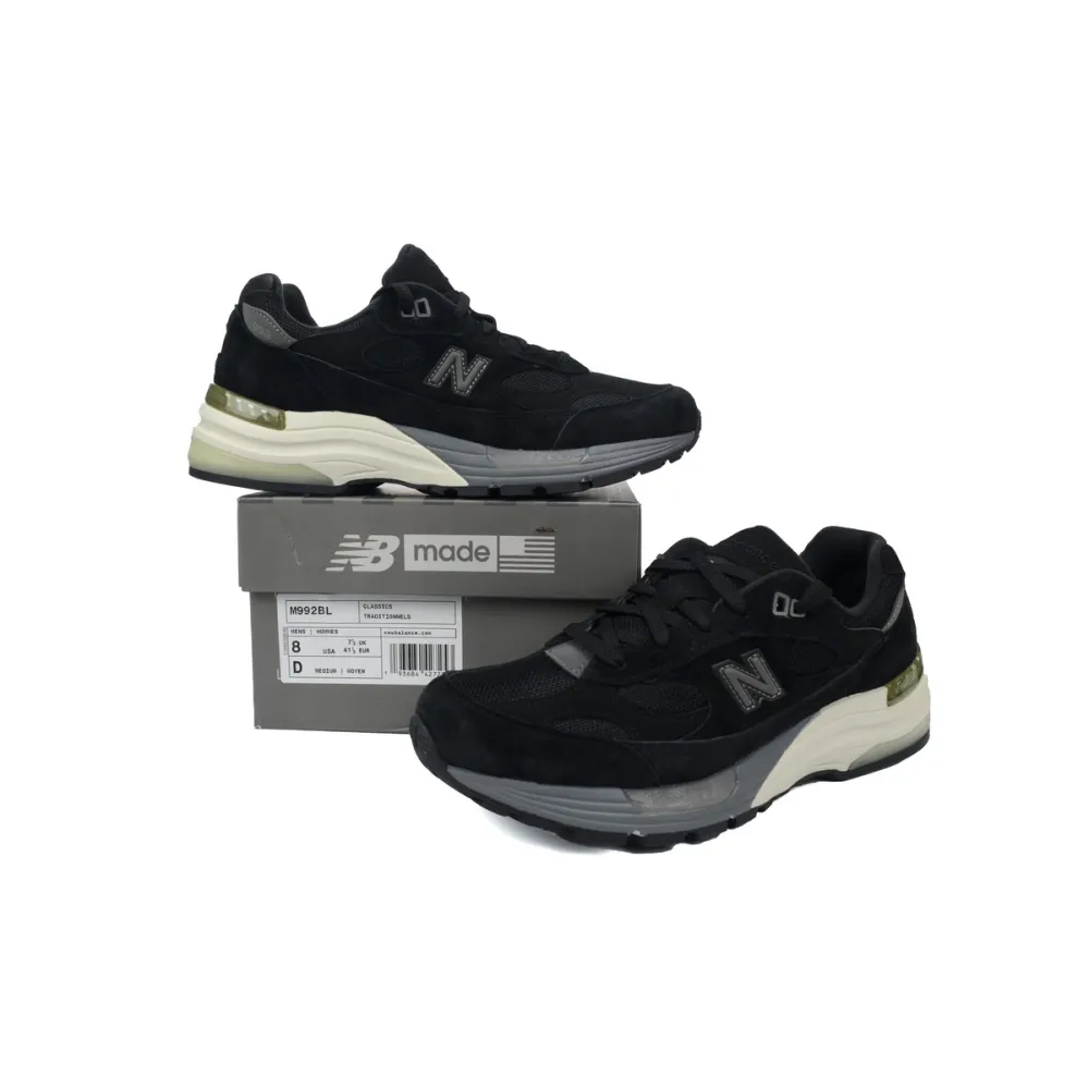 New Balance 992 Black Gray White M992BL