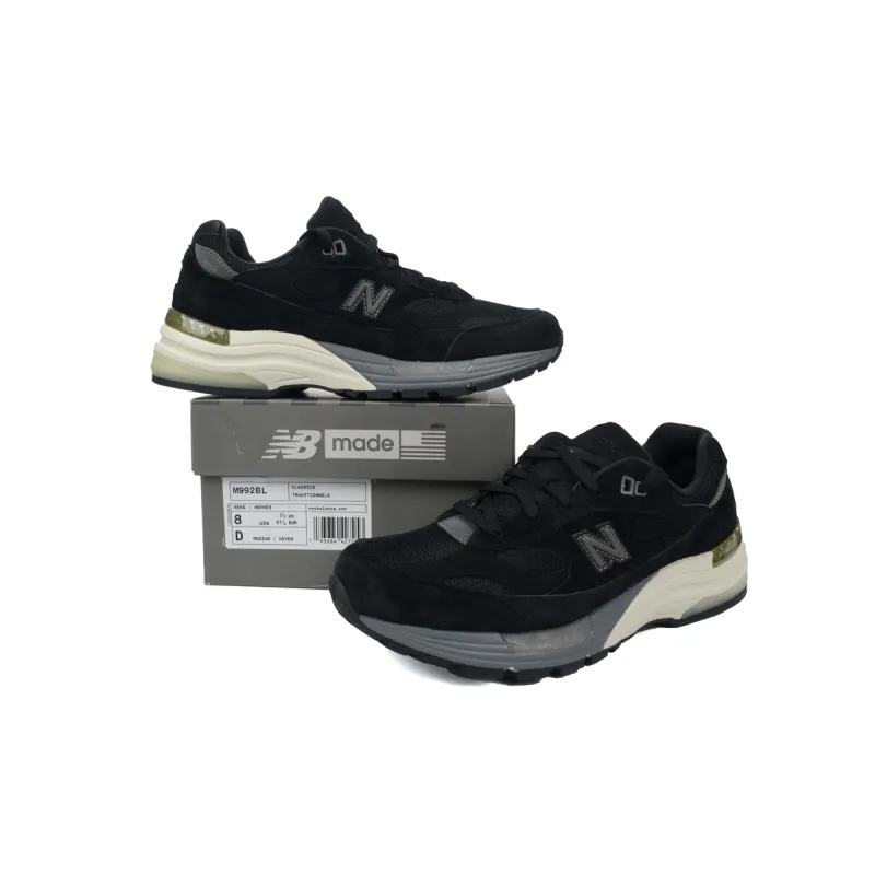 New Balance 992 Black Gray White M992BL