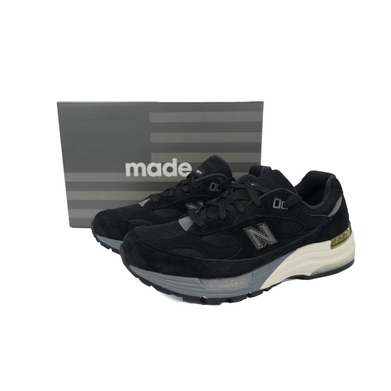 New Balance 992 Black Gray White M992BL