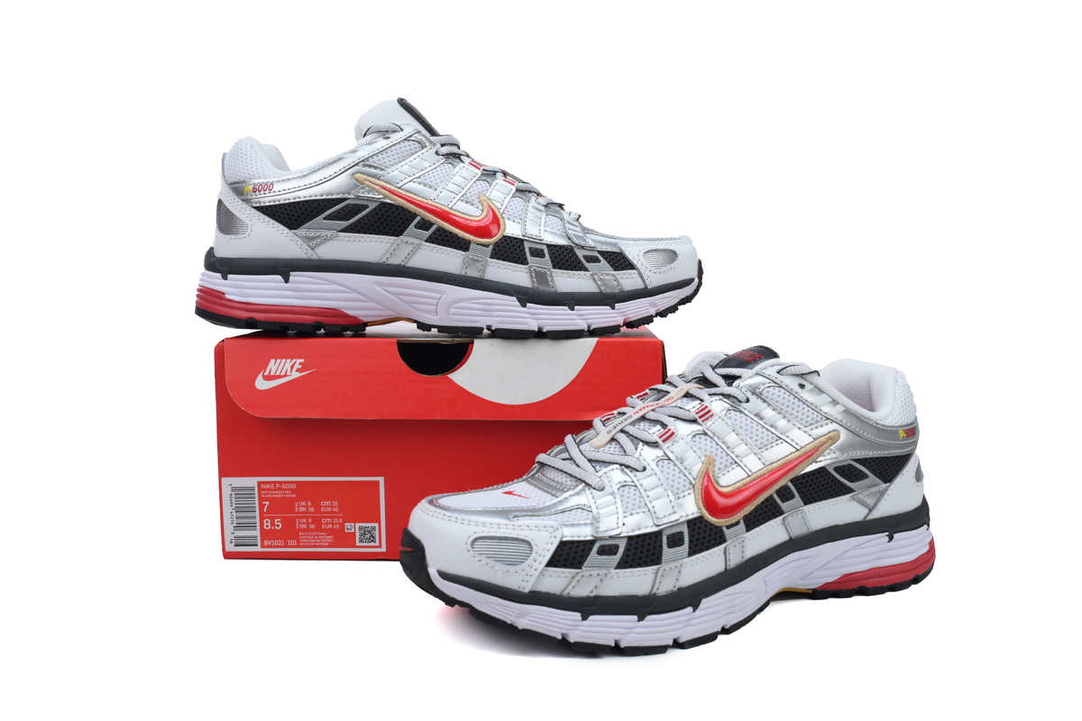 Nike P-6000 CNPT Metallic Silver Red BV1021-101