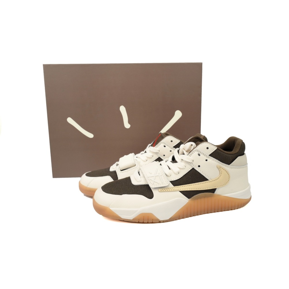 Travis Scott × Nike Jordan Jumpman Jack TR White Brown FZ8117-100