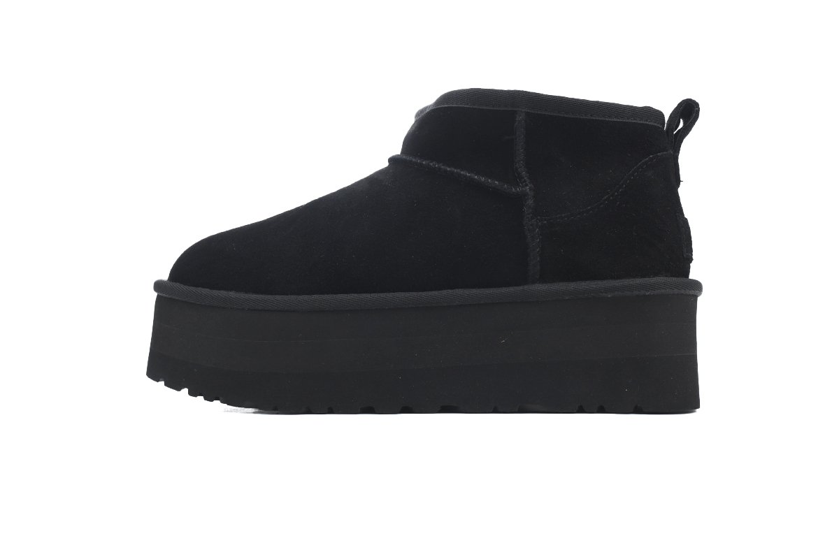 Thick-Soled Low-Top Warm Snow Boots Black 1135092