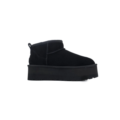  Thick-Soled Low-Top Warm Snow Boots Black 1135092 02