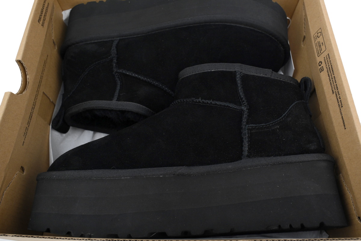 Thick-Soled Low-Top Warm Snow Boots Black 1135092