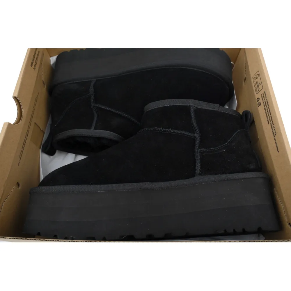  Thick-Soled Low-Top Warm Snow Boots Black 1135092
