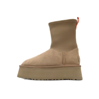 Fashionable Zipper Pencil Boots Brown 1144031 01