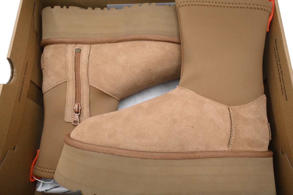 Fashionable Zipper Pencil Boots Brown 1144031