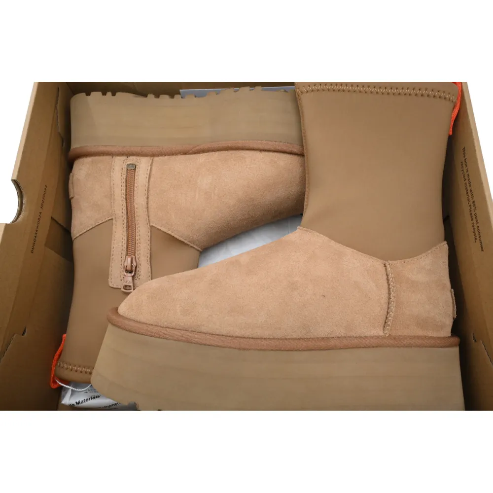 Fashionable Zipper Pencil Boots Brown 1144031