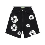 Denim Tears Cotton Wreath Jean Short - Black