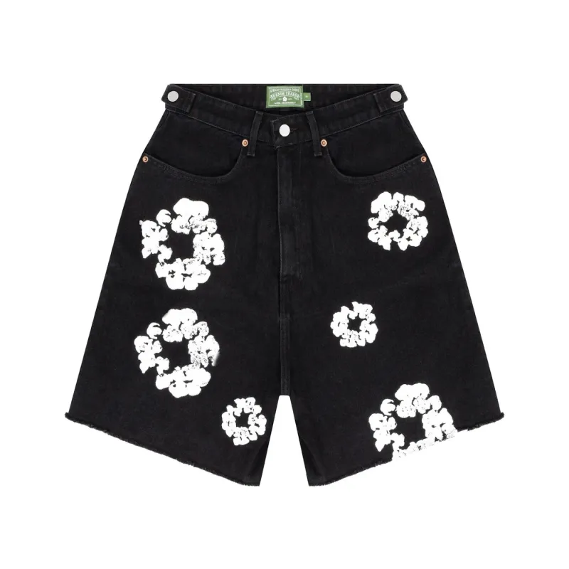 Denim Tears Cotton Wreath Jean Short - Black