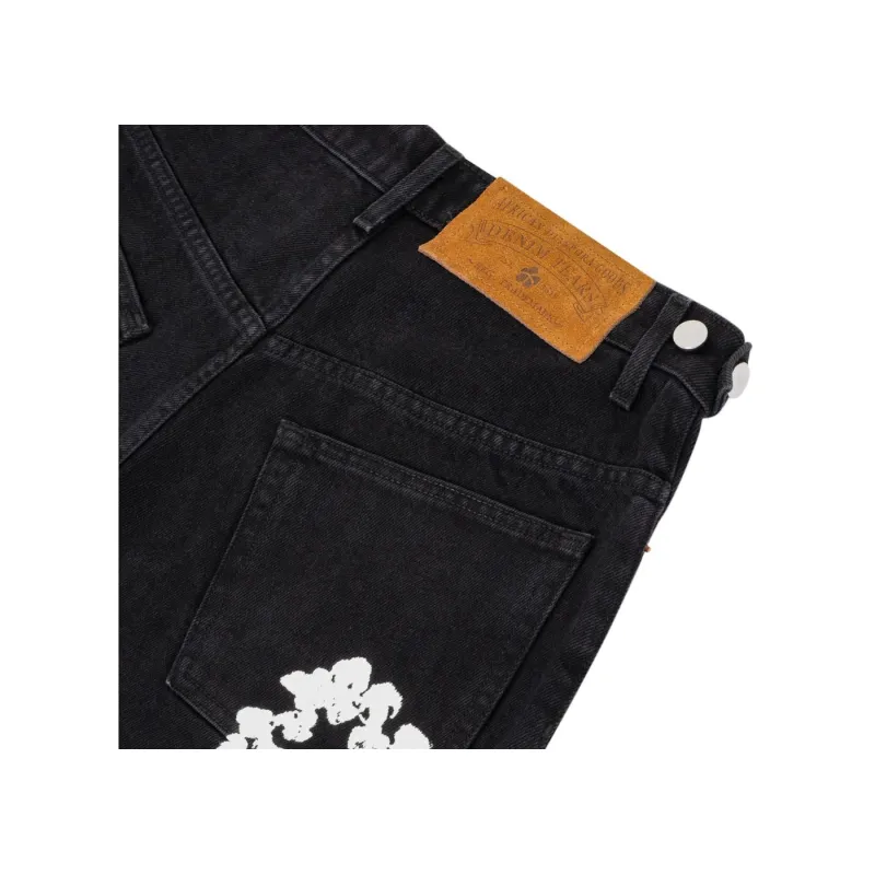 Denim Tears Cotton Wreath Jean Short - Black