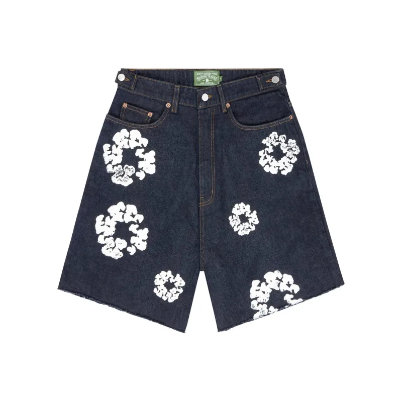 Denim Tears The Cotton Wreath Jean Short - Selvedge