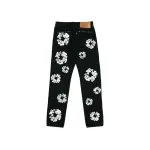 Denim Tears x Levi's 501 Cotton Rhinestone Wreath Jeans - Black