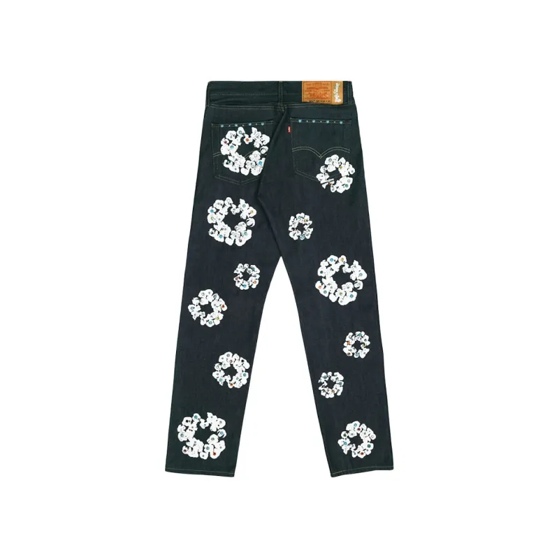Denim Tears x Levi's 501 Cotton Rhinestone Wreath Jeans - Lowest Ask