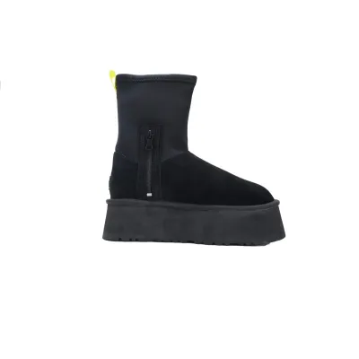 Fashionable Zipper Pencil Boots Black 1144031 02