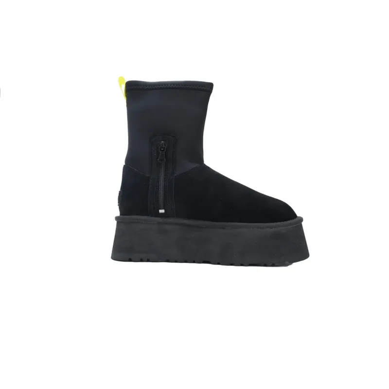 Fashionable Zipper Pencil Boots Black 1144031