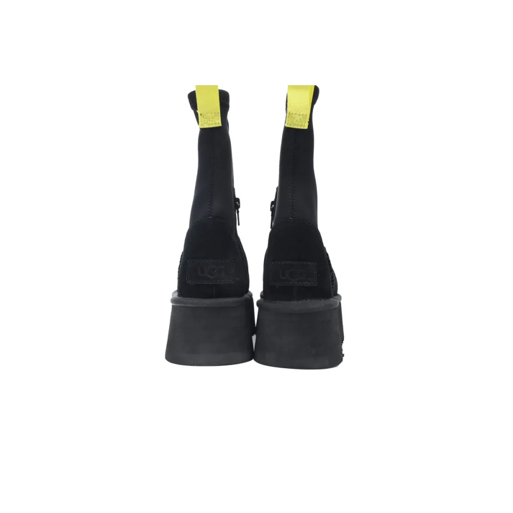 Fashionable Zipper Pencil Boots Black 1144031
