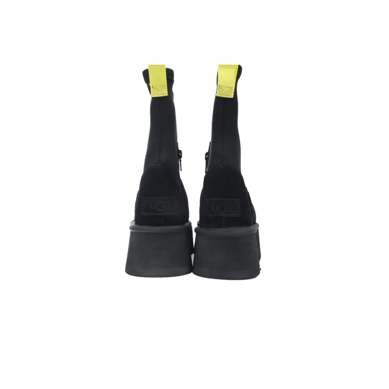 Fashionable Zipper Pencil Boots Black 1144031
