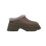 Fisherman's Wedge-Heeled Closed-Toe Slippers Brown 1162510