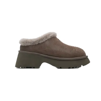 Fisherman's Wedge-Heeled Closed-Toe Slippers Brown 1162510 02