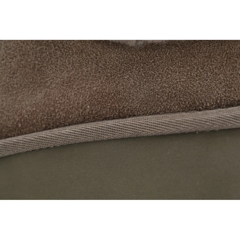 Fisherman's Wedge-Heeled Closed-Toe Slippers Brown 1162510