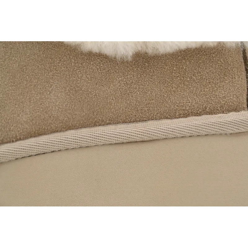 Fisherman's Wedge-Heeled Closed-Toe Slippers Khaki 1162510