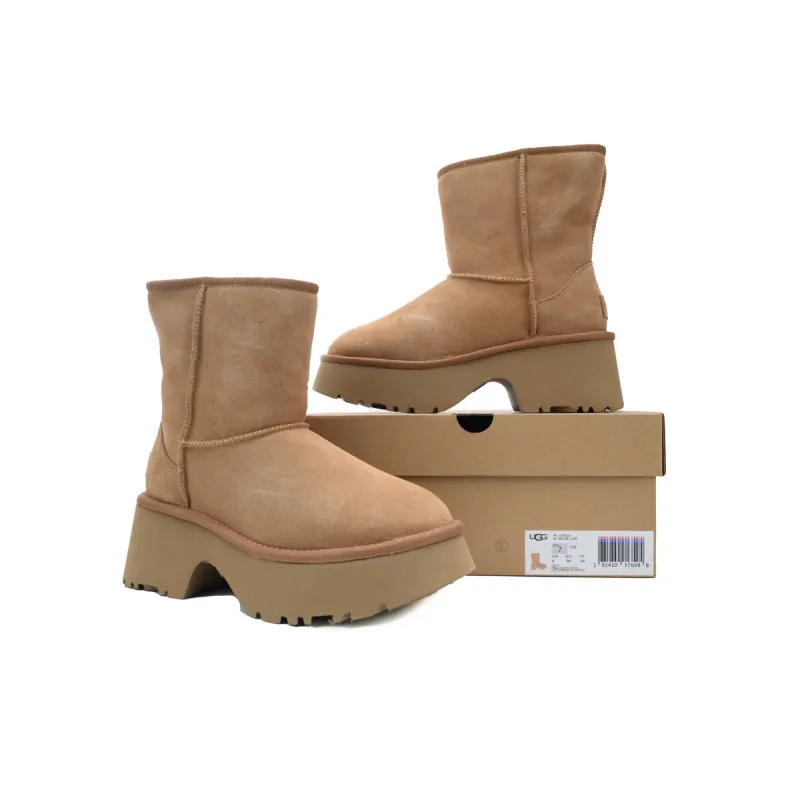 Fisherman's Wedge hHigh-Top Round Toe Ankle Boots 1158310