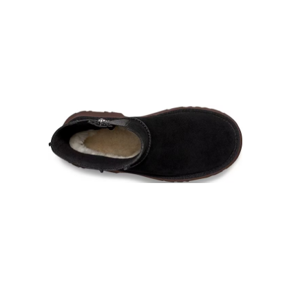 Fisherman Zipper Round Toe High-Top Black 1158313