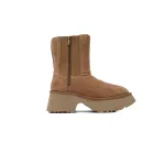 Fisherman Zipper Round Toe High-Top Brown 1158313