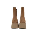 Fisherman Zipper Round Toe High-Top Brown 1158313