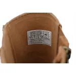 Fisherman Zipper Round Toe High-Top Brown 1158313
